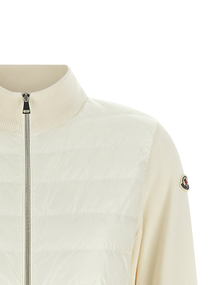 Moncler White Polyamide Cardigan