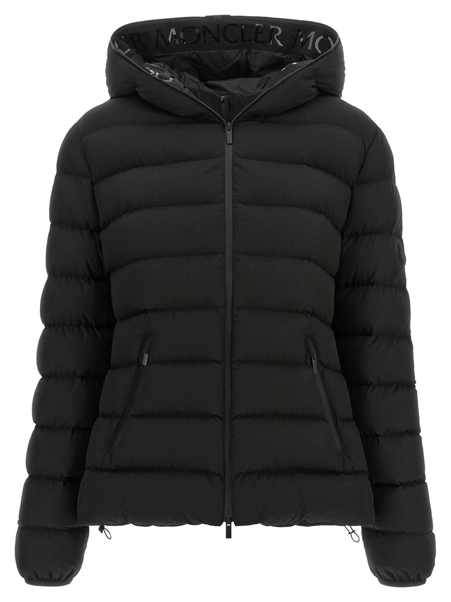 Moncler Black Polyester Full-Length Jacket