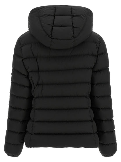 Moncler Black Polyester Full-Length Jacket