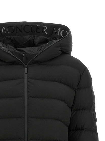 Moncler Black Polyester Full-Length Jacket