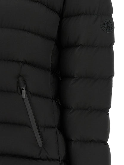 Moncler Black Polyester Full-Length Jacket