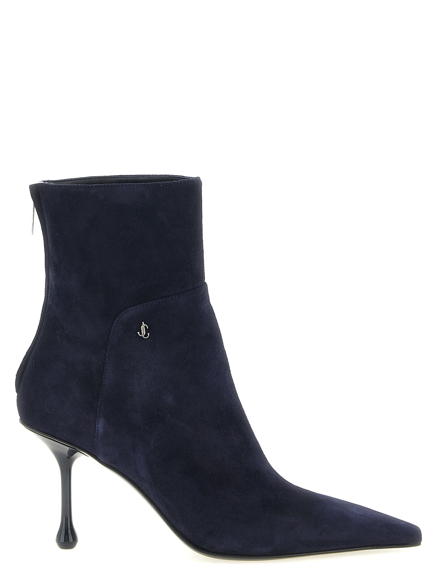 Jimmy Choo Blue Leather Ankle Boots