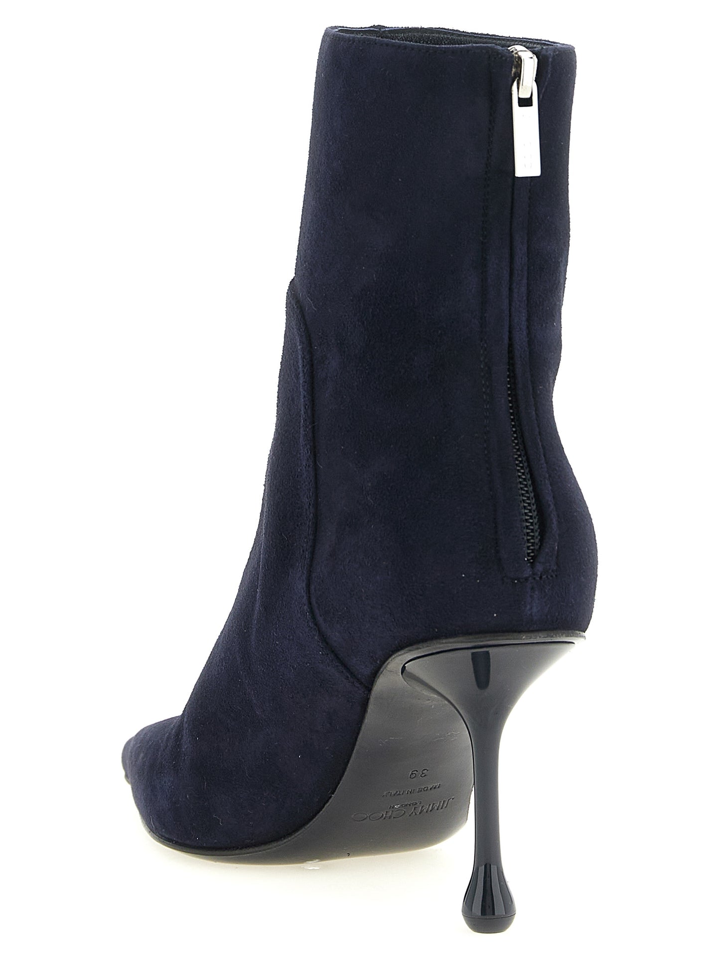 Jimmy Choo Blue Leather Ankle Boots