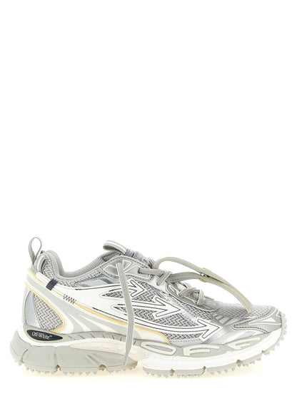 Off-White Gray Polyethylene Athletic Sneakers
