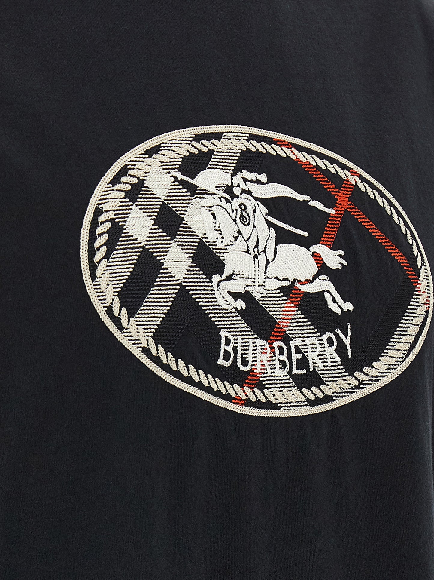 Burberry Black Cotton T-Shirt