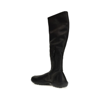 Miu Miu Black Lamb Ovis Aries Ankle Boots