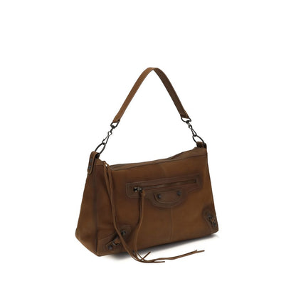 Balenciaga Brown Lamb Ovis Aries Shoulder Bag