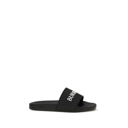 Burberry Black Rubber Sandals