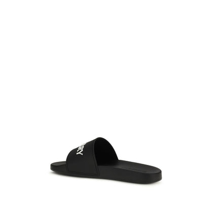 Burberry Black Rubber Sandals