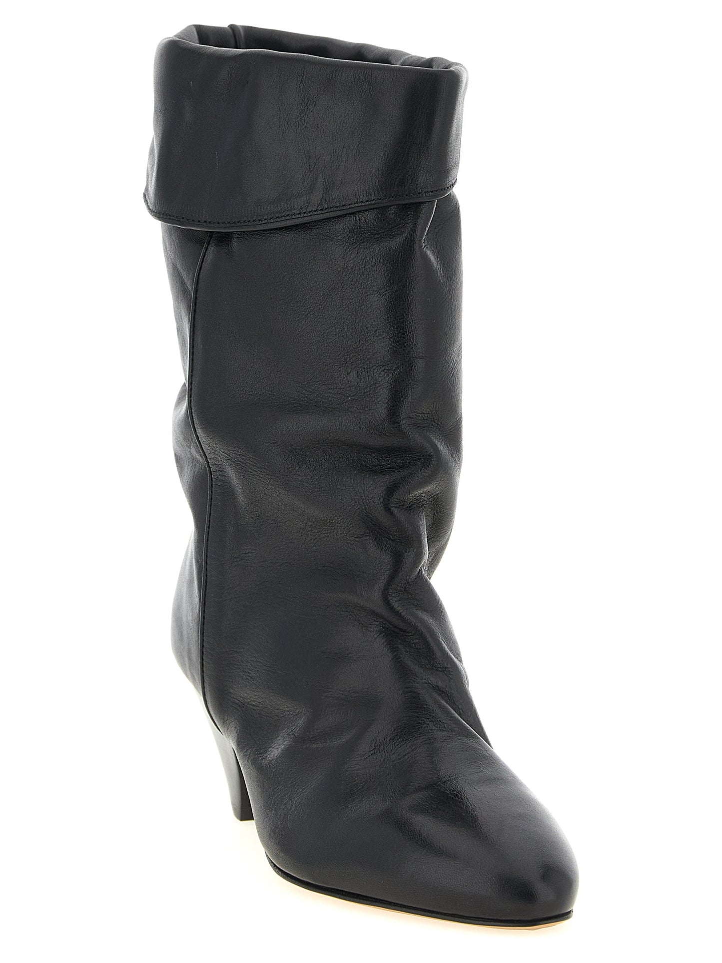 Isabel Marant Black Cowhide Ankle Boots