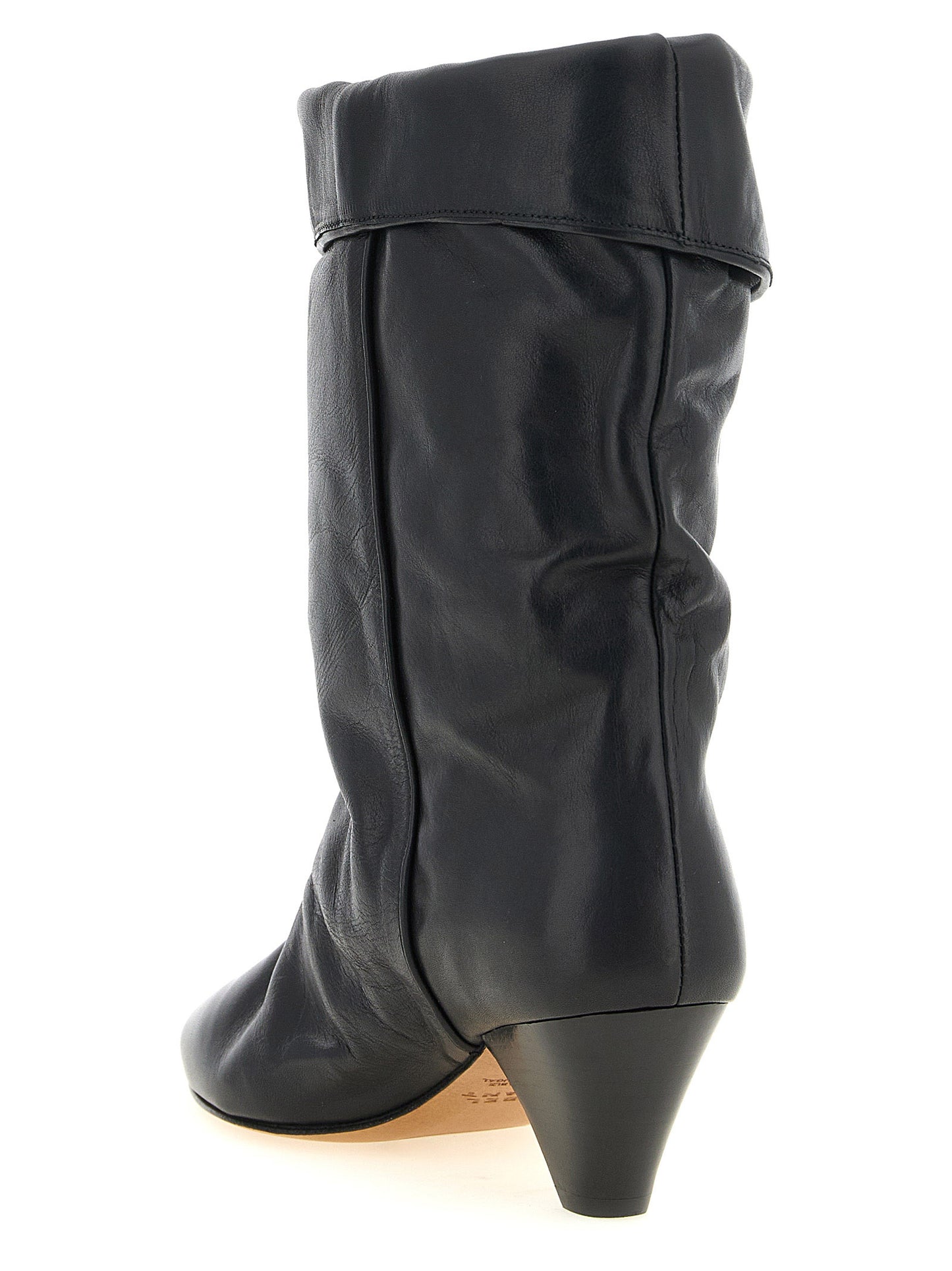 Isabel Marant Black Cowhide Ankle Boots
