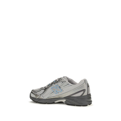 New Balance Gray Fabric Athletic Sneakers