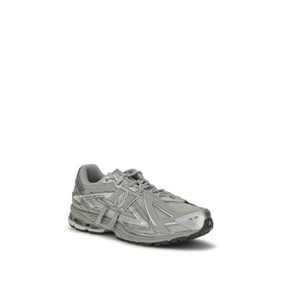 New Balance Gray Fabric Athletic Sneakers