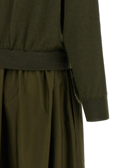 Polo Ralph Lauren Bicolor Wool Long Dress