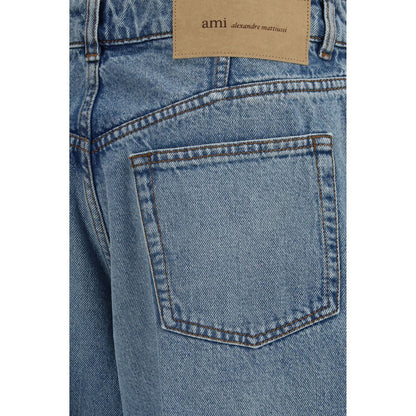 Jean Ami Paris femme Balloon en coton bleu – AM-FTR920DE0046480