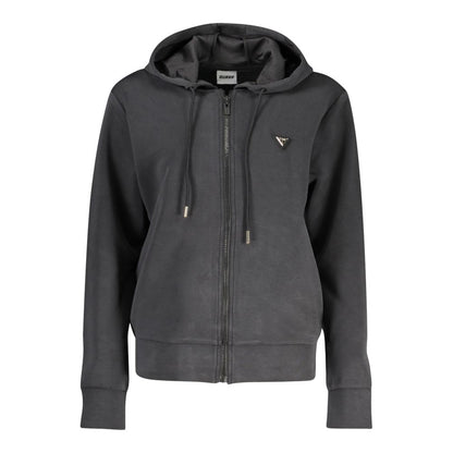 Sweat à capuche Guess Jeans femme en polyester noir – GU-31974