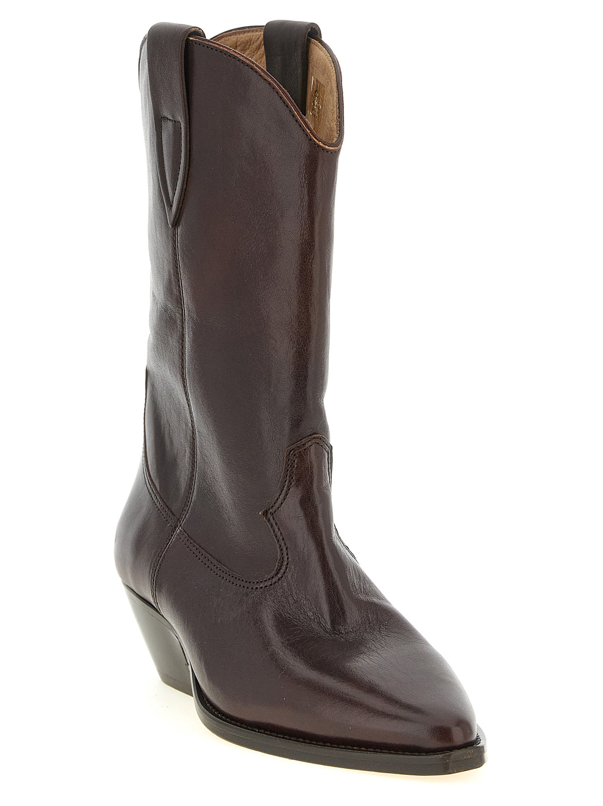 Bottes Isabel Marant femme Duerto en cuir de vache marron – IS-342136