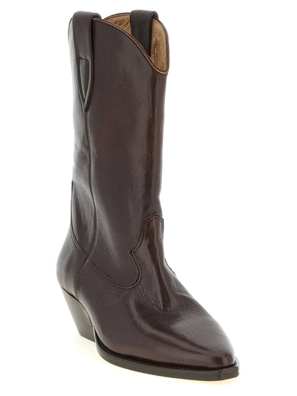 Bottes Isabel Marant femme Duerto en cuir de vache marron – IS-342136