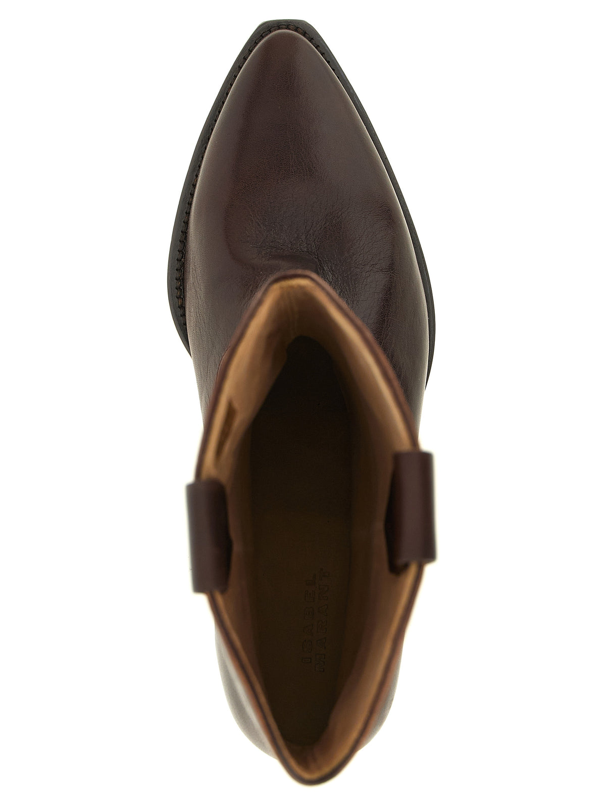 Bottes Isabel Marant femme Duerto en cuir de vache marron – IS-342136