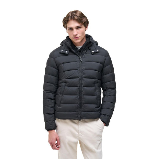 Doudoune à capuche amovible Colmar Originals 12000052 en polyamide noir – CO-21173100009