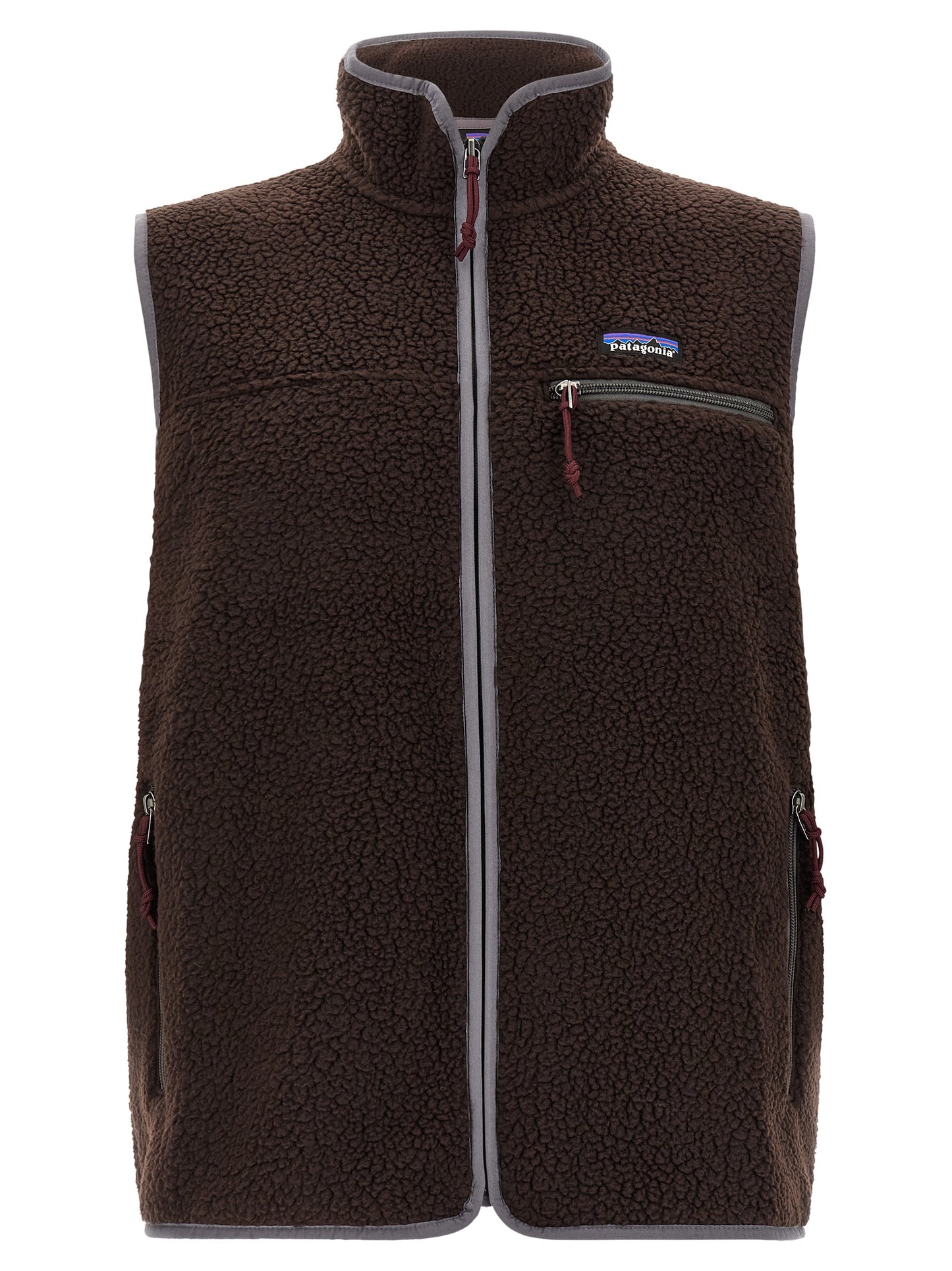 PATAGONIA Brown Polyester Sleeveless Jacket