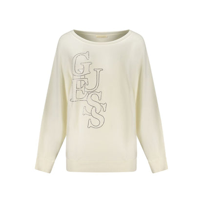 Pull Guess Jeans femme en viscose blanc – GU-46977