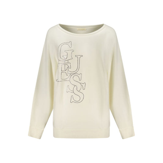 Guess Damenpullover aus Viskose, Weiß – GU-46977