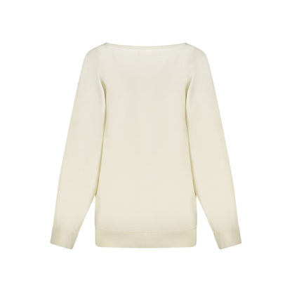 Pull Guess Jeans femme en viscose blanc – GU-46977