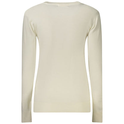 Pull Guess Jeans femme en viscose blanc – GU-46986