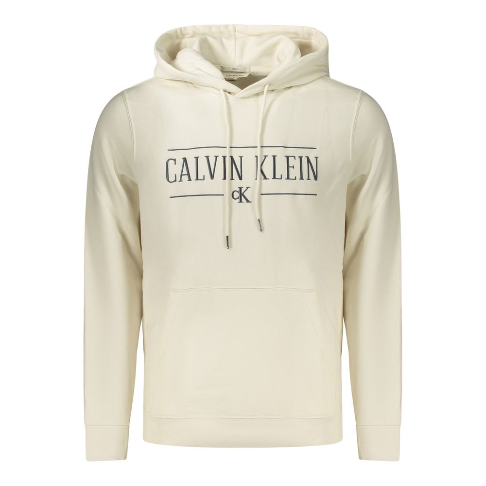 Sweat à capuche Calvin Klein homme en coton blanc – CA-47362