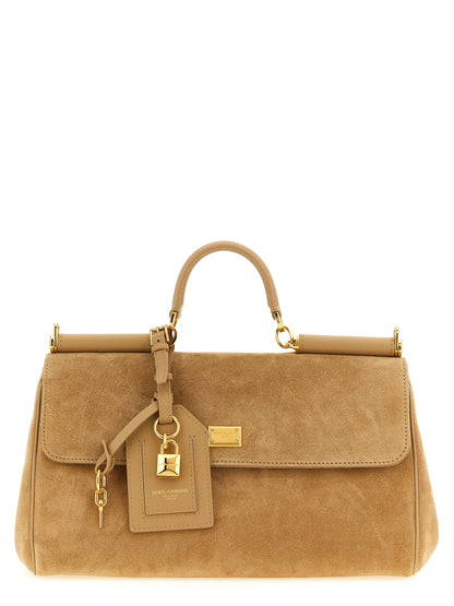 Dolce & Gabbana Beige Calfskin Handbag