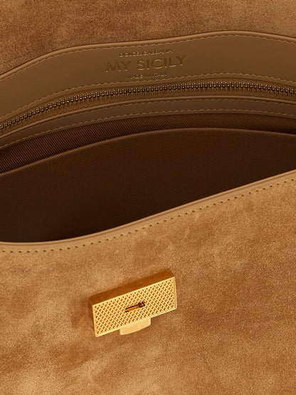 Dolce & Gabbana Beige Calfskin Handbag