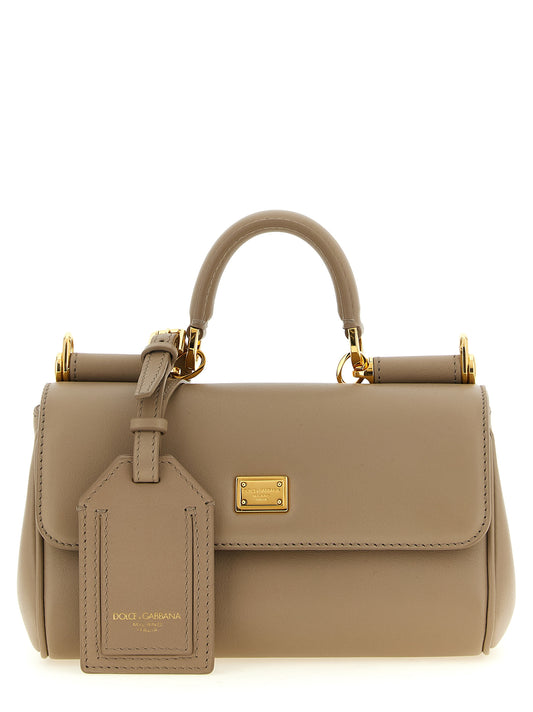 Dolce & Gabbana Beige Calfskin Handbag