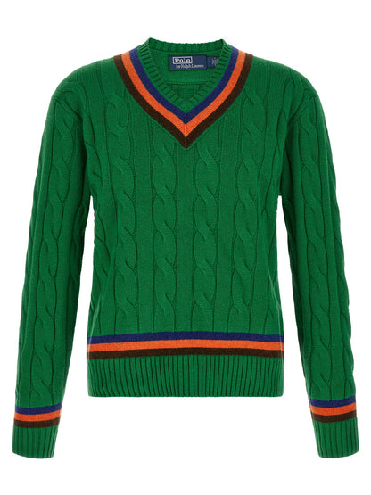 Polo Ralph Lauren Bicolor Wool Cardigan
