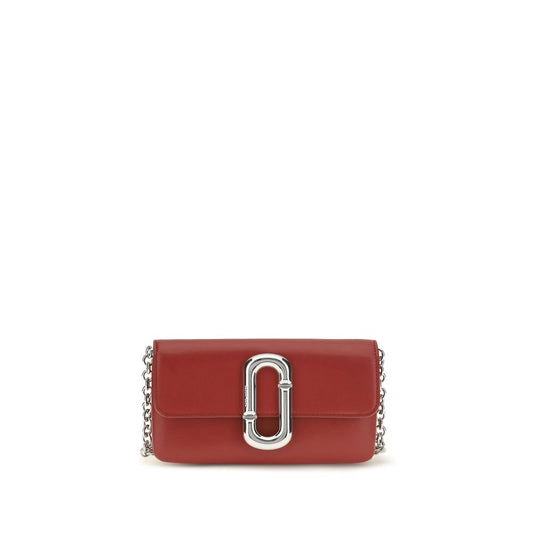 Marc Jacobs Red Calf Leather Bos Taurus Wallet