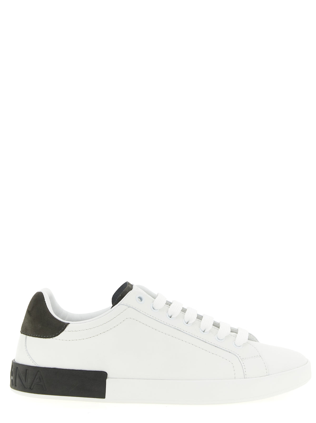 Baskets Dolce & Gabbana homme Portofino en cuir de veau blanc – DO-342652