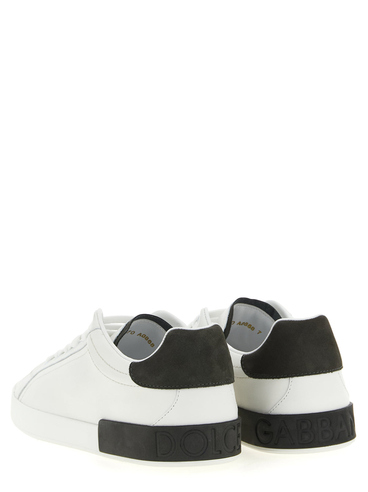 Baskets Dolce & Gabbana homme Portofino en cuir de veau blanc – DO-342652