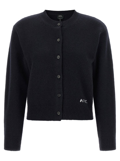 A.P.C. Blue Wool Cardigan