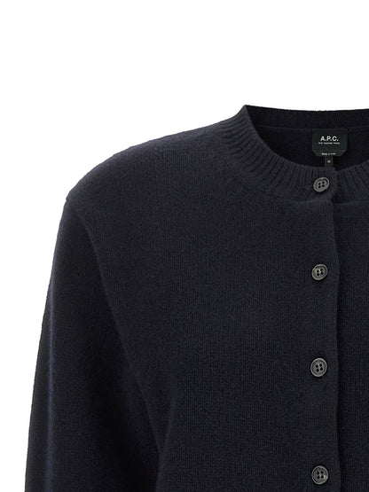 A.P.C. Blue Wool Cardigan