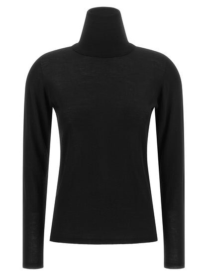 Max Mara Black Virgin Wool Cardigan