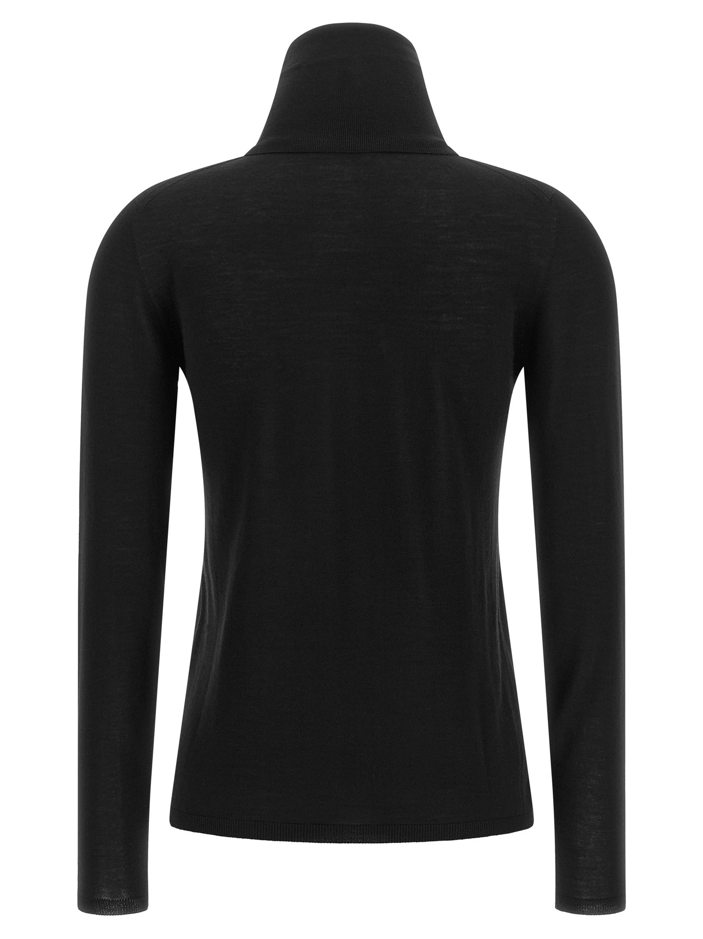 Max Mara Black Virgin Wool Cardigan