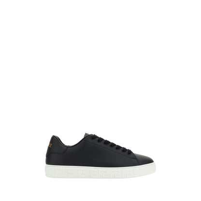 Baskets Versace homme en cuir de veau noir – VE-10144601A096081B000