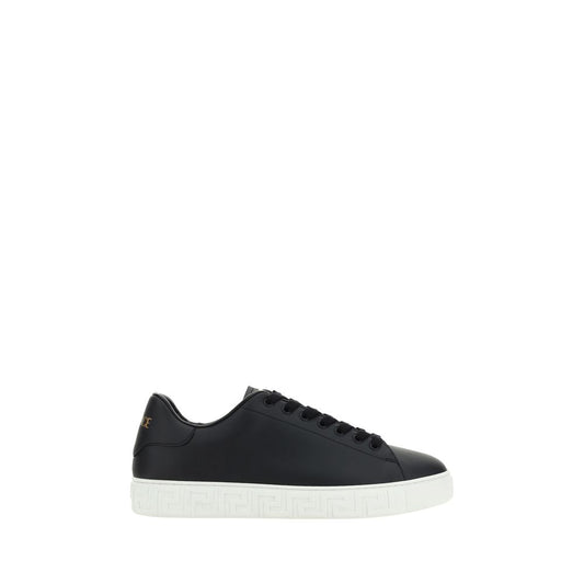 Baskets Versace homme en cuir de veau noir – VE-10144601A096081B000