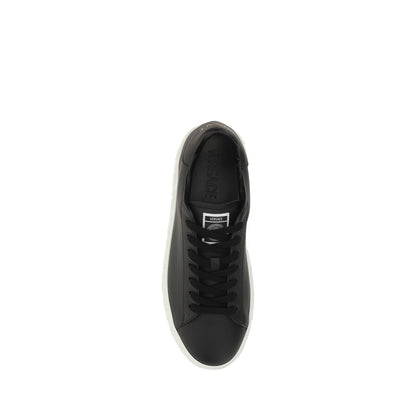 Baskets Versace homme en cuir de veau noir – VE-10144601A096081B000