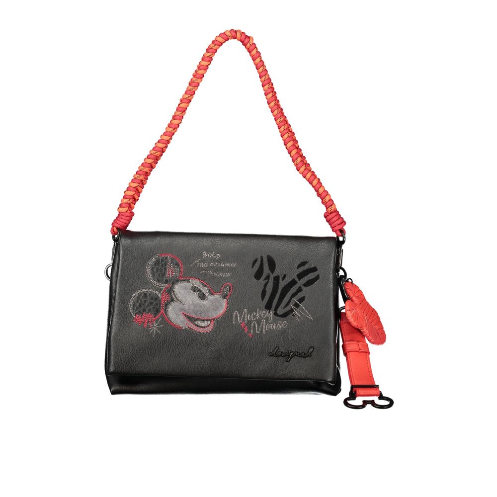 Sac à main Desigual femme Mickey Face Venecia 4.0 en polyuréthane noir – DE-47466