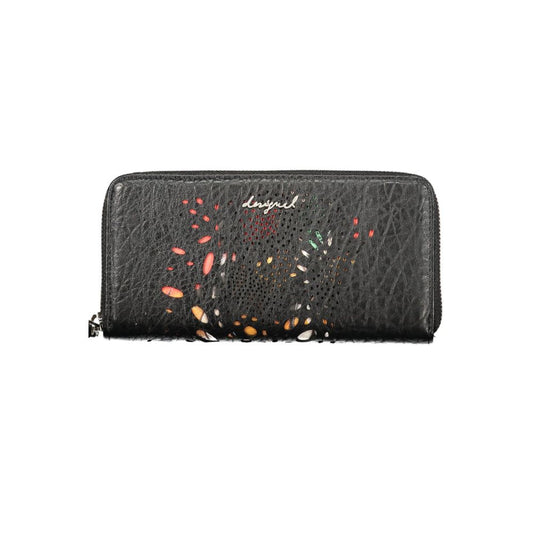 Portefeuille Desigual femme Notus Print Fiona en polyuréthane noir – DE-47474