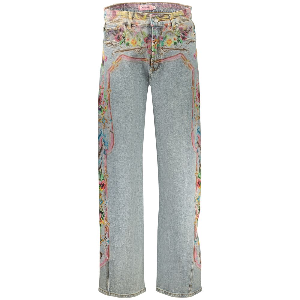 Jean Desigual femme Versalles en coton bleu – DE-47454