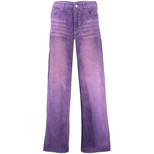 Jean Desigual Porly large en coton violet – DE-47456