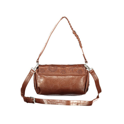 Sac à bandoulière Desigual femme Siroco Naron Mini Flap en polyuréthane marron – DE-47489