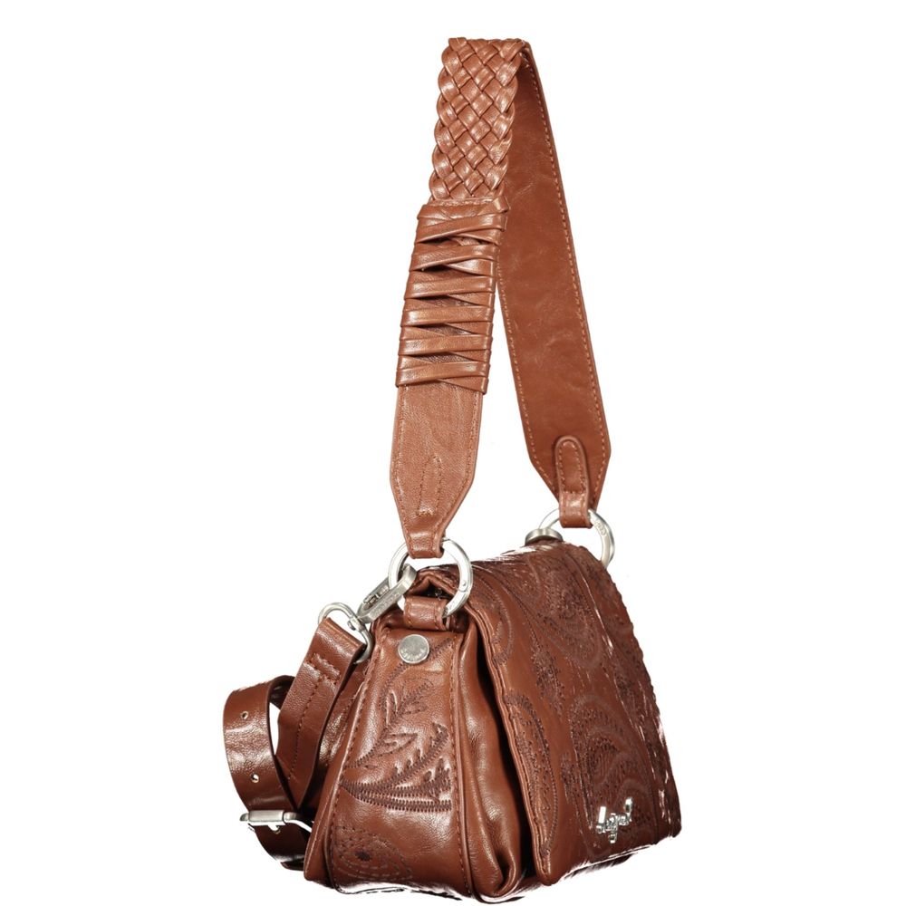 Sac à bandoulière Desigual femme Siroco Naron Mini Flap en polyuréthane marron – DE-47489